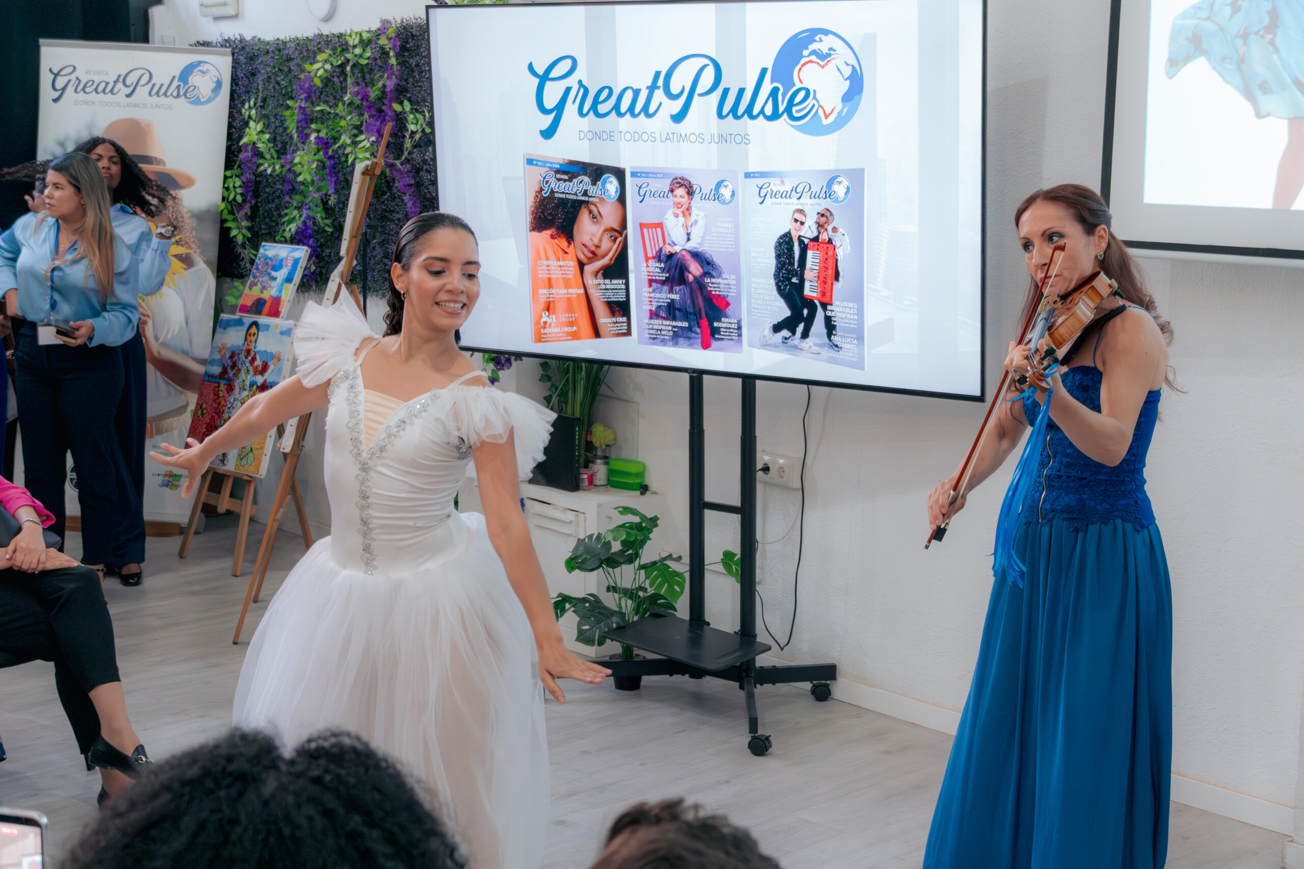 Evento de presentación de la revista Great Pulse